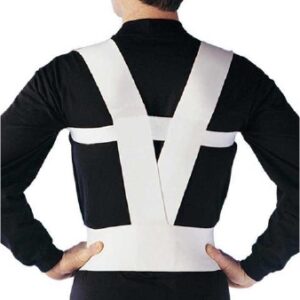 Posture Support Saunders Posture S’Port Large Hook and Loop Closure 42 to 54 Inch Waist Circumference 4 Inch Height Adult