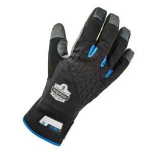 Utility Glove ProFlex 817 Reinforced Thermal Large Synthetic Leather / Thinsulate Black / Gray Wrist Length Hemmed Cuff NonSterile