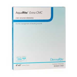 Gelling Fiber Wound Dressing AquaRite Extra CMC 6 X 6 Inch Square Sterile
