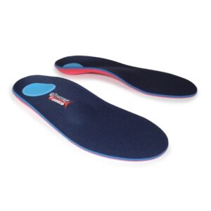 Orthotic Insert Powerstep ProTech Met Full Length EVA / Polyester / Polypropylene / Poron Male 11 to 11-1/2 Blue / Red