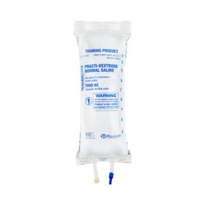 Clinical Training Medication Practi-Dextrose Normal Saline Liquid I.V. Bag 1000 mL