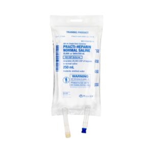 Clinical Training Medication Practi-Heparin Normal Saline Liquid I.V. Bag 250 mL