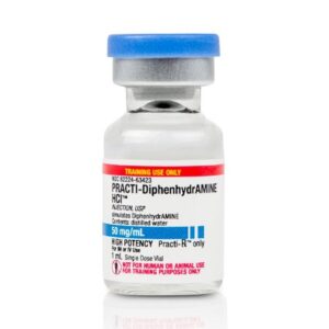 Clinical Training Medication Practi-Diphenhydramine Liquid Vial 2 mL