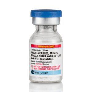 Clinical Training Medication Practi-Measles Mumps Rubella Vaccine (MMR) White, Reconstitution Powder / Liquid Vial 0.5 mL / 0.7 mL