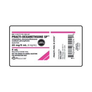 Training Medication Peel-N-Stick Labels Practi-Dexamethasone Sodium Phosphate