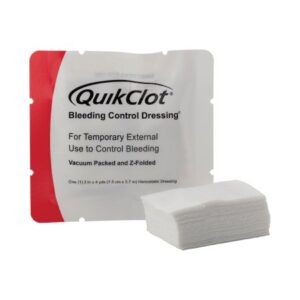 Hemostatic Dressing QuikClot 3 Inch X 12 Foot 1 per Pack Sterile