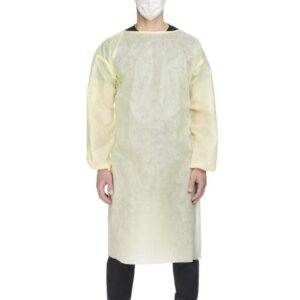 Protective Procedure Gown Precept X-Large Yellow NonSterile AAMI Level 2 Disposable