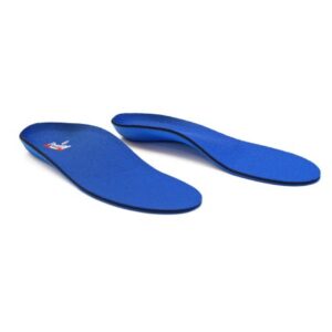 Orthotic Insert Powerstep Pinnacle Full Length EVA / Foam / Polyester / Polypropylene Female 6 to 6-1/2 / Male 4 to 4-1/2 Black / Blue