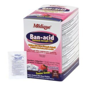 Antacid Ban-Acid 750 mg Strength Chewable Tablet 150 per Box