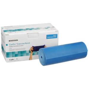 Exercise Resistance Band McKesson CanDo Blue 5 Inch X 6 Yard Heavy Resistance