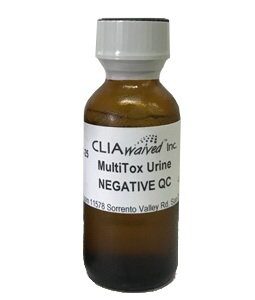 Drugs of Abuse Urinalysis Control MultiTox Multiple Analytes Negative Level 25 mL