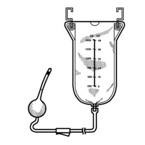 Colostomy Irrigating Bag Unit Adjust-A-Flo Reusable, 1500 mL Irrigating Water Bag, Soft Tip, Irrigating Cone, Roller Clamp, Hanging Hooks