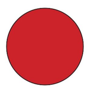 Blank Label Indeed Label Dot Red 3/4 Diamter