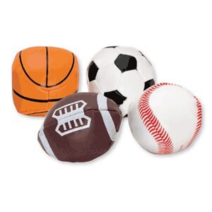 Kids Love Stickers 24 per Pack Soft Sport Balls Toys 2 Inch