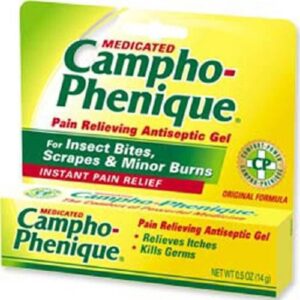 Cold Sore Pain Relief Campho-Phenique 10.8% – 4.7% Strength Camphor / Phenol Topical Gel 0.5 oz.