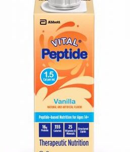 Oral Supplement Vital Peptide 1.5 Cal Vanilla Flavor Liquid 8 oz. Reclosable Carton
