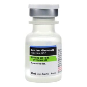 Calcium Gluconate, Preservative Free 10%, 100 mg / mL Injection 10 mL