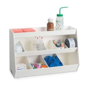 Benchtop Organizer White PVC 10.8 X 16 X 24 Inch