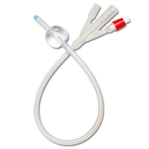 Foley Catheter Medline 3-Way 30 cc Balloon 16 Fr. Silicone