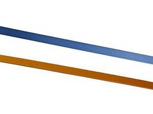 Splinting Material Orfit Strips 1/8 X 4/5 X 18 Inch Thermoplastic with Non-Stick Coating Atomic Blue / Gold