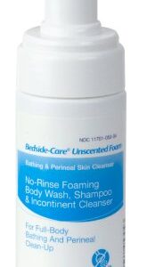 Rinse-Free Shampoo and Body Wash Bedside-Care 4 oz. Pump Bottle Unscented