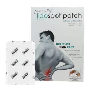 Topical Pain Relief LidoSpot 4% – 1% Strength Lidocaine / Menthol Patch 20 per Box
