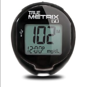Blood Glucose Meter TRUE METRIX GO 4 Second Results Stores up to 500 Results No Coding Required