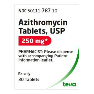 Azithromycin 250 mg Tablet 30 Tablets