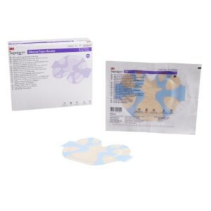 Foam Dressing 3M Tegaderm 6 X 6-3/4 Inch With Border Film Backing Silicone Adhesive Sacral Sterile