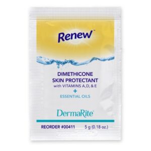Skin Protectant Renew Dimethicone 5 Gram Individual Packet Scented Cream