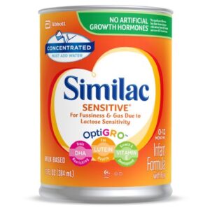 Infant Formula Similac Sensitive Unflavored 13 oz. Can Liquid Iron Lactose Sensitivity