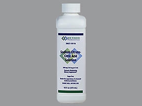 Citric Acid / Sodium Citrate 334 mg – 500 mg Solution 473 mL