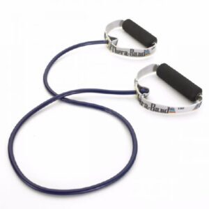Exercise Resistance Tubing with Handles TheraBand Blue 48 Inch Length Heavy Resistance