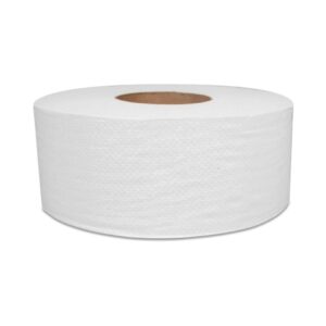 Toilet Tissue Millennium Mor-soft White 2-Ply Jumbo Size Cored Roll Continuous Sheet 9 Inch X 700 Foot