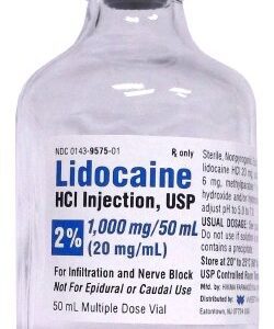 Lidocaine HCl 2%, 20 mg / mL Injection 50 mL
