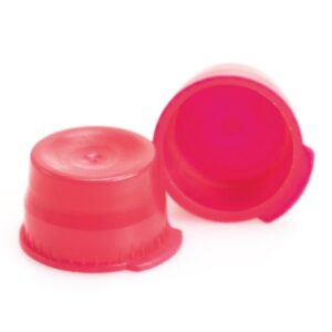 McKesson Tube Closure Polyethylene Snap Cap Red 13 mm For Use with 13 mm Blood Drawing Tubes, Glass Test Tubes, Plastic Culture Tubes NonSterile