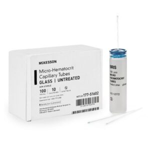 McKesson Capillary Blood Collection Tube Plain 75 ?L Without Closure Glass Tube