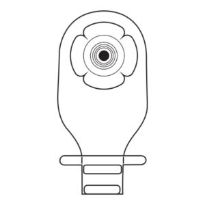 Ostomy Pouch UltraMax One-Piece System 9 Inch Length Deep Convex, Trim to Fit Drainable