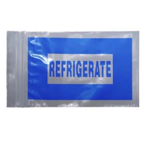 Reclosable Bag 12 X 15 Inch LDPE Clear / Blue Zipper Closure