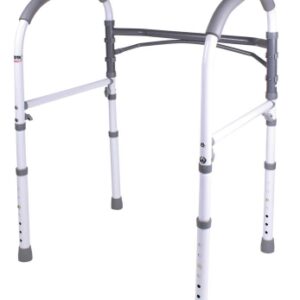 Bathroom Safety Rail Carex White / Gray Aluminum