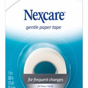 Medical Tape Nexcare Gentle White 1 Inch X 10 Yard Paper NonSterile