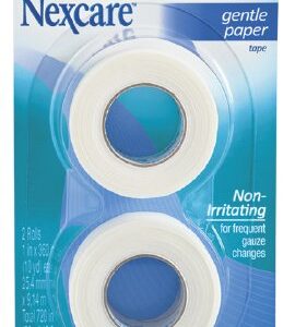 Medical Tape Nexcare Gentle White 1 Inch X 10 Yard Paper NonSterile