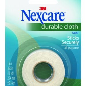 Medical Tape Nexcare Durable Cloth White 1 Inch X 10 Yard Silk-Like Cloth NonSterile