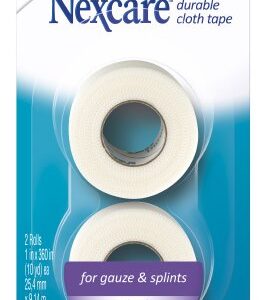Medical Tape Nexcare Durable Cloth White 1 Inch X 10 Yard Silk-Like Cloth NonSterile