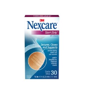 Skin Closure Strip Nexcare Steri-Strip 1/4 X 4 Inch Ventilated Strip White