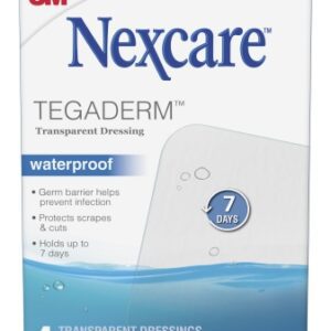 Transparent Film Dressing Nexcare Tegaderm 4 X 4-3/4 Inch 2 Tab Delivery Rectangle Sterile