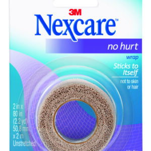 Cohesive Bandage Nexcare No Hurt 2 X 80 Inch Self-Adherent Closure Tan NonSterile Standard Compression