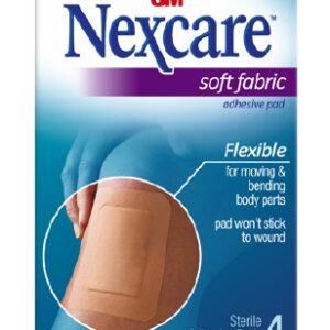 Adhesive Strip Nexcare 3 X 4 Inch Fabric Rectangle Tan Sterile