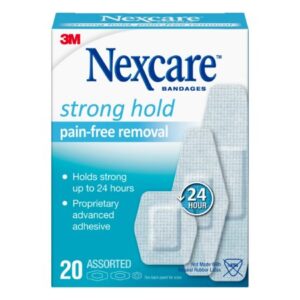 Adhesive Strip Nexcare Sensitive Skin 7/8 X 1-1/4 Inch / 1-1/8 X 3 Inch / 15/16 X 1 – 1/8 Inch Silicone Rectangle White Sterile