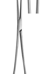 Tissue Forceps Allis 10 Inch Length OR / Surgical Grade Stainless Steel NonSterile Locking Finger Ring Handle Straight 5 X 6 Teeth